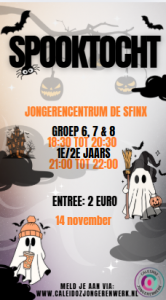 Spooktocht 1e en 2e jaars VOL=VOL