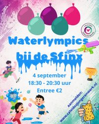 Word BINGSCO ivm het slechte weer Waterlympics bij De Sfinx in Lobith
