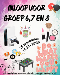 Inloop groep 6,7 en 8