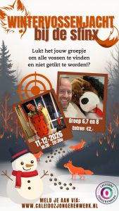 Wintervossenjacht bij De Sfinx in Lobith