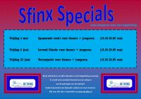 Sfinx Specials; speurtocht = afgelast